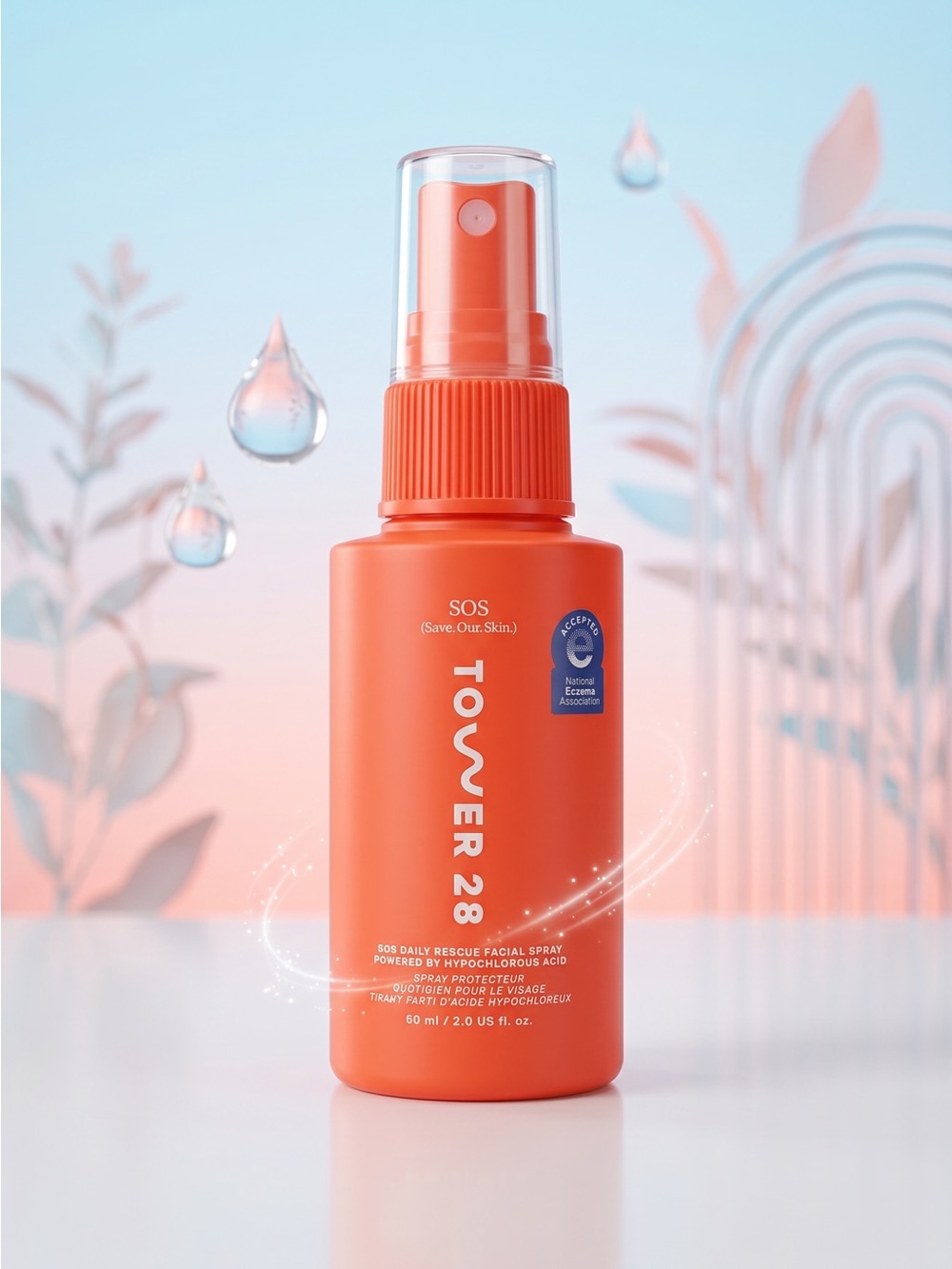 Tower 28 SOS Daily Rescue Facial Spray Travel Size 2 oz New